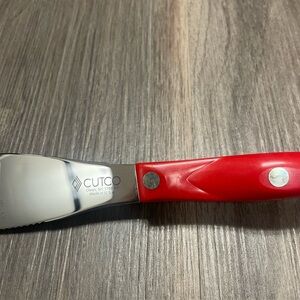 CUTCO Red Handle 1768 Spatula Spreader Knife Branded Etching Red and Silver